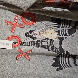 KISS & FLY ( GRAY SWEATER WITH STRETCH